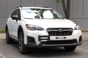 Subaru XV Crosstrek License Plate Delete - Perrin Performance - Black - `18-`21